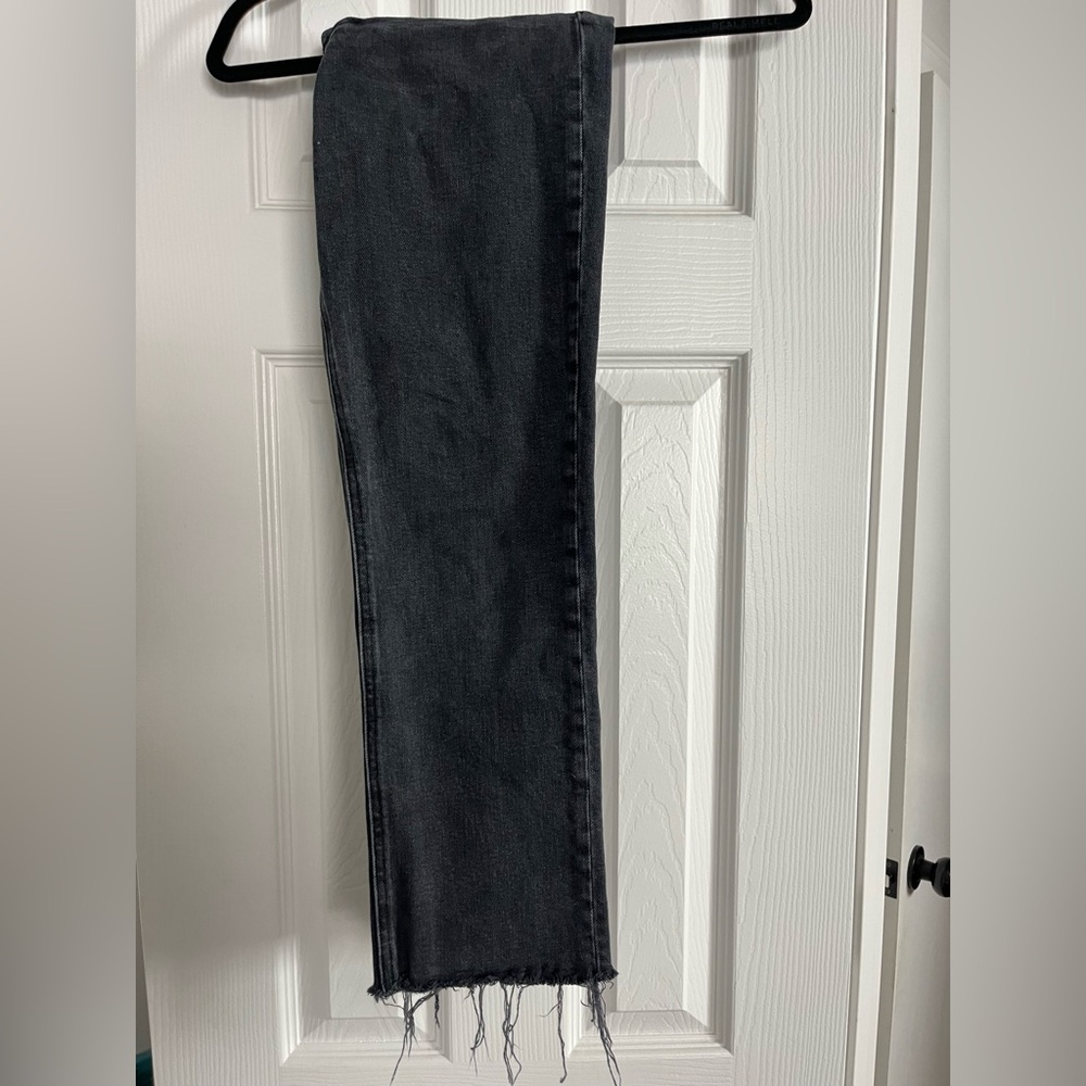 Aritzia Denim Forum The Arlo High rise black straight leg Jeans size 25. - Picture 3 of 3